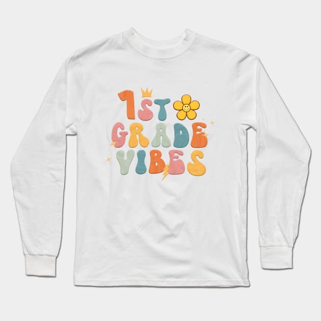 1st grade vibes Long Sleeve T-Shirt by Dandzo